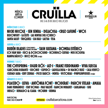 Cruila Festival Barcelona 2023 Poster