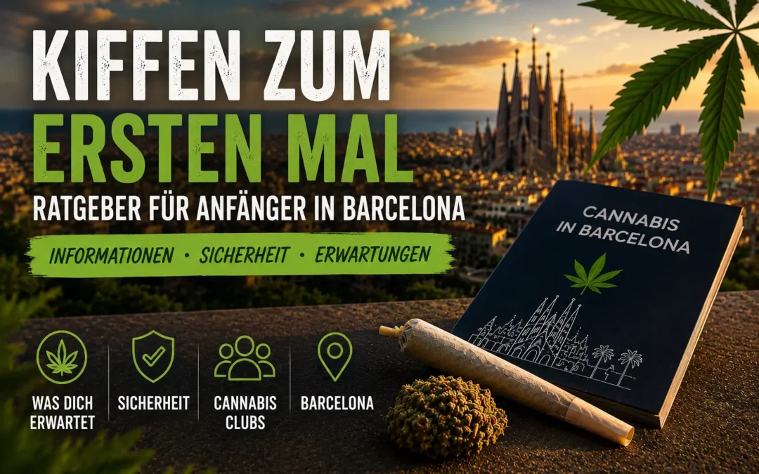 Cannabis zum ersten Mal in Barcelona: Leitfaden für Anfänger zu Cannabis, Wirkungen, Sicherheit und Cannabis-Clubs.