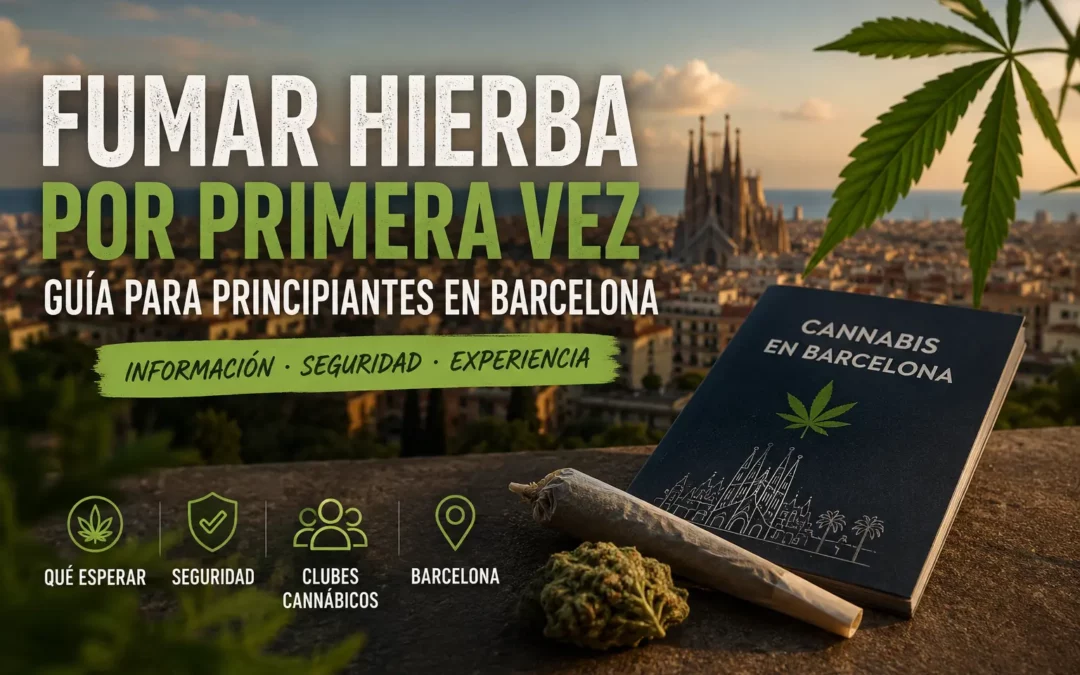 Fumar hierba por primera vez en Barcelona guía para principiantes sobre cannabis, efectos, seguridad y clubes cannábicos.