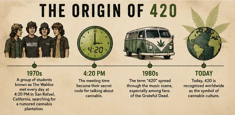 Origin of 420 and the history of The Waldos in California