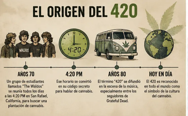 Origen del 420: la historia de The Waldos en California